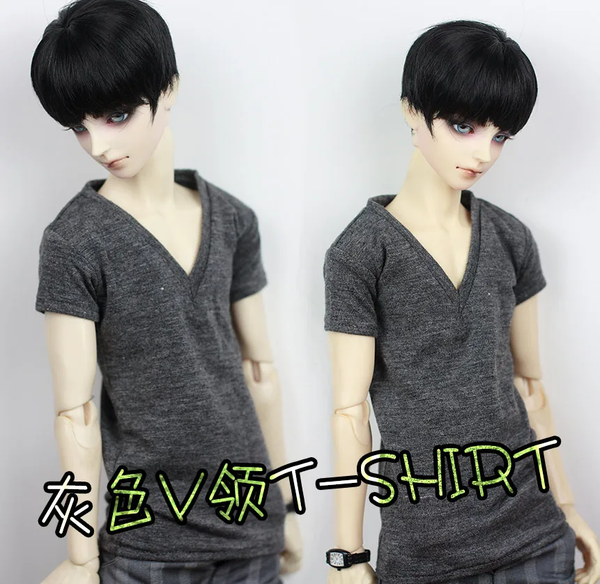 Кукла BJD серая основа v-образный вырез рубашка для 1/3 1/4 DD SD MSD SD17 Uncle SSDF аксессуары