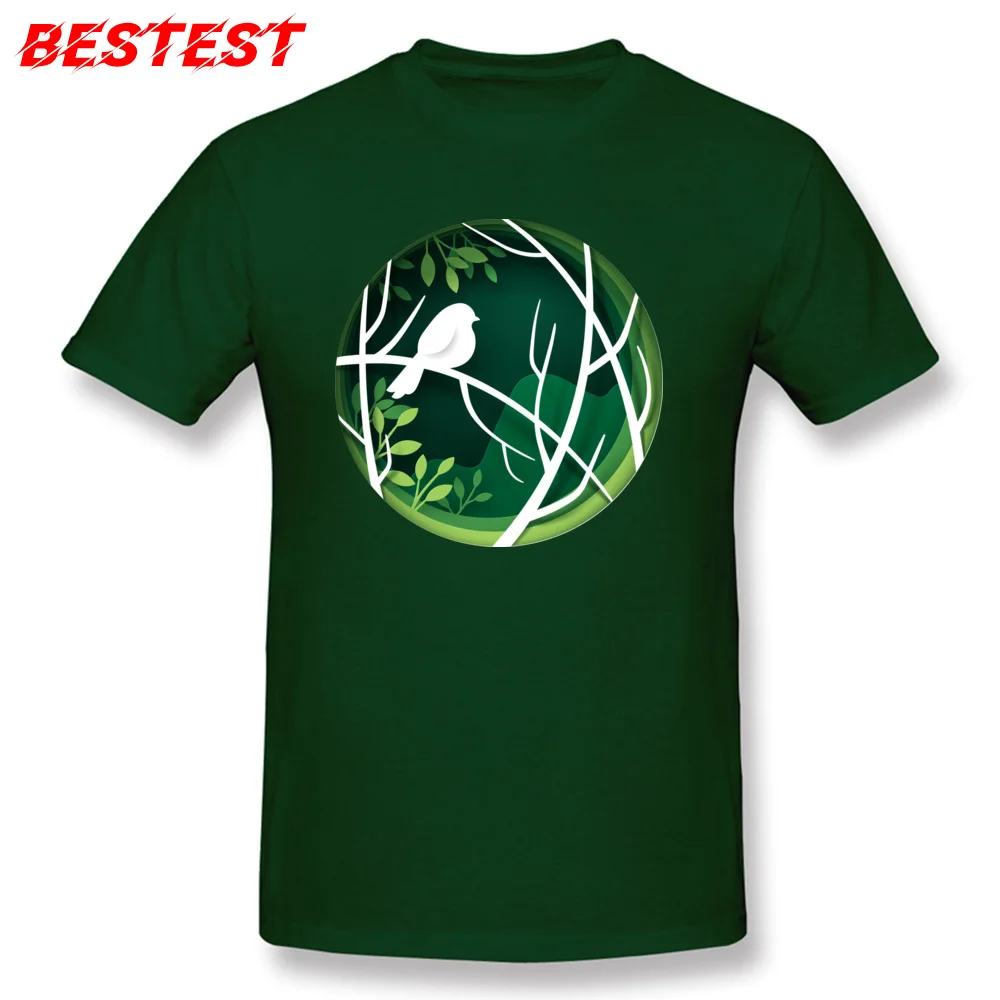 Casual Bird Male T-shirts Company Summer/Fall Short Sleeve Round Neck Cotton Fabric Tops & Tees Birthday Clothing Shirt Bird dark