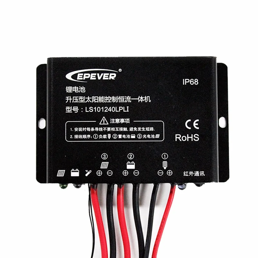 EPSOLAR LS101240LPLI 10A 12V Solar charger controller timer IP67 Waterproof lithium battery
EPSOLAR LS101240LPLI 10A 12V Solar charger controller timer IP67 Waterproof lithium battery
