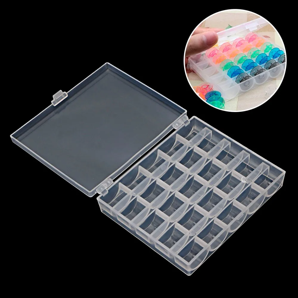 1PC Empty Transparent Sewing Machine Bobbin Case Spool Organizer Storage Box JJ2834
1PC Empty Transparent Sewing Machine Bobbin Case Spool Organizer Storage Box JJ2834