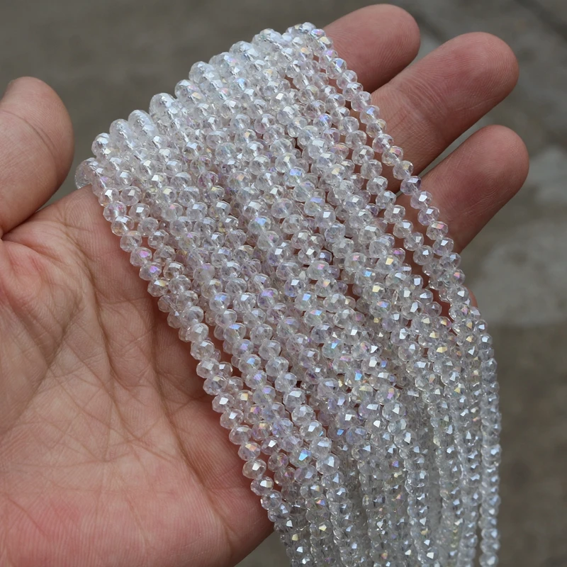 4 6 8 mm cut flat round crystal Rondelle beads for jewelry DIY needlework AB color gasket glass beads wholesale
4 6 8 mm cut flat round crystal Rondelle beads for jewelry DIY needlework AB color gasket glass beads wholesale