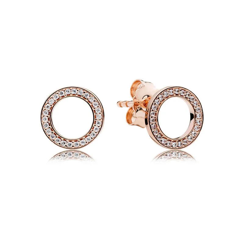 Forever Stud Earrings Clear CZ Hollow Round Classic Rose Golden Earrings for Women Fashion Crystal Femme Earrings for Engagement
Forever Stud Earrings Clear CZ Hollow Round Classic Rose Golden Earrings for Women Fashion Crystal Femme Earrings for Engagement