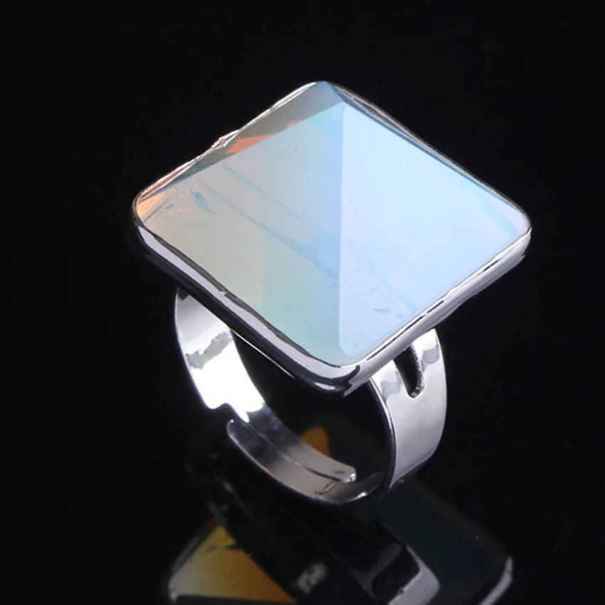 xinshangmie Silver Plated Opal Natural Ring Square Pyramid Fashion Simple Style Adjustable Charm Jewelry
xinshangmie Silver Plated Opal Natural Ring Square Pyramid Fashion Simple Style Adjustable Charm Jewelry