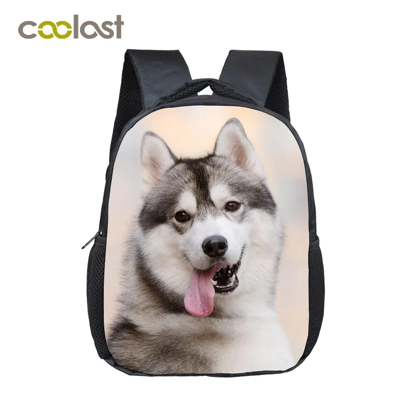 

Lovely Tongue Out Husky Student Backpack Animal Print School Bag For Teenager Women Men Laptop Backpack Boys Girls Diaper Bag