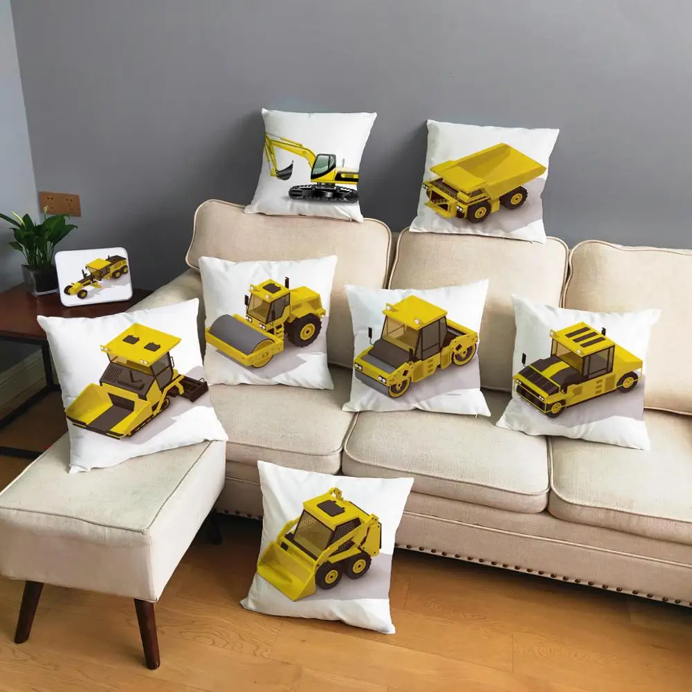 Cartoon Excavator Bulldozer Car Pattern Cushion Cover Short Plush Pillow Covers 45*45cm Pillows Case Home Decoration Pillowcase
Cartoon Excavator Bulldozer Car Pattern Cushion Cover Short Plush Pillow Covers 45*45cm Pillows Case Home Decoration Pillowcase