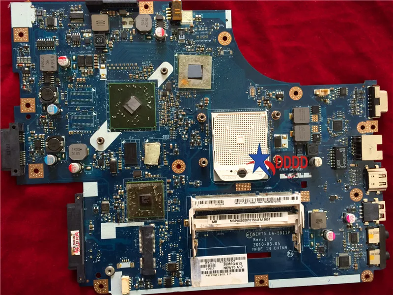 Original FOR ACER ASPIRE 5551 5552 Motherboard NEW75 LA-5911P MBPU502001 Fully tested
Original FOR ACER ASPIRE 5551 5552 Motherboard NEW75 LA-5911P MBPU502001 Fully tested
