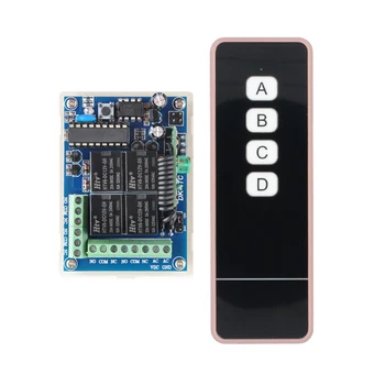 12V 24V DC 10A Relay Wireless Remote Control Switch Learning Code Normally Open/Closed Receiver With New 4-Button Transmitter
12V 24V DC 10A Relay Wireless Remote Control Switch Learning Code Normally Open/Closed Receiver With New 4-Button Transmitter