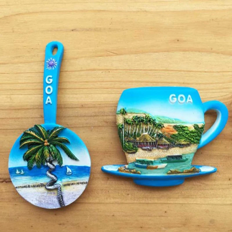 1 Pcs Creative India GOA Tourist Souvenirs 3D Resin Fridge Magnets Home Decoration Refrigerator Magnetic Stickers
1 Pcs Creative India GOA Tourist Souvenirs 3D Resin Fridge Magnets Home Decoration Refrigerator Magnetic Stickers