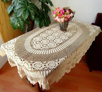 Christmas decorations Handmade Crochet Lace flower Oval Table cloth Vintage hollow Cotton Tablecloth Bed covers Cover cloth
Christmas decorations Handmade Crochet Lace flower Oval Table cloth Vintage hollow Cotton Tablecloth Bed covers Cover cloth