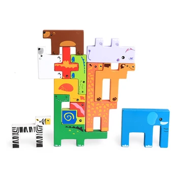 Creative Cartoon Card Board 3D Animals Building Blocks Jigsaw Kids Educational Colorful Montessori Wooden Toy
Creative Cartoon Card Board 3D Animals Building Blocks Jigsaw Kids Educational Colorful Montessori Wooden Toy