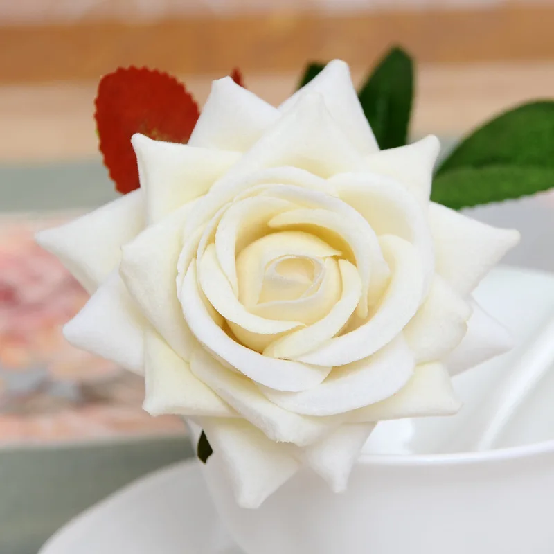 5 шт. французское романтическое свадебное украшение искусственные розы цветок