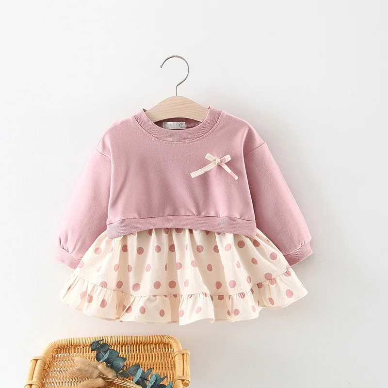 Fashion Spring Autumn Long Sleeve Baby Party Girls Kids Dot Polka Patchwork Bow Princess Infants 2019 Tutu Dress Vestidos S8086
Fashion Spring Autumn Long Sleeve Baby Party Girls Kids Dot Polka Patchwork Bow Princess Infants 2019 Tutu Dress Vestidos S8086