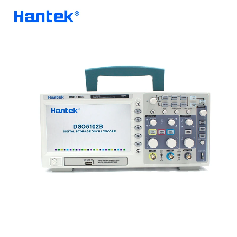 Hantek DSO5102B Digital Oscillsocope 2 Channels 100Mhz Bandwidth Osciloscopio Portatil LCD Handheld USB Oscilloscopes 1GSa/s
Hantek DSO5102B Digital Oscillsocope 2 Channels 100Mhz Bandwidth Osciloscopio Portatil LCD Handheld USB Oscilloscopes 1GSa/s