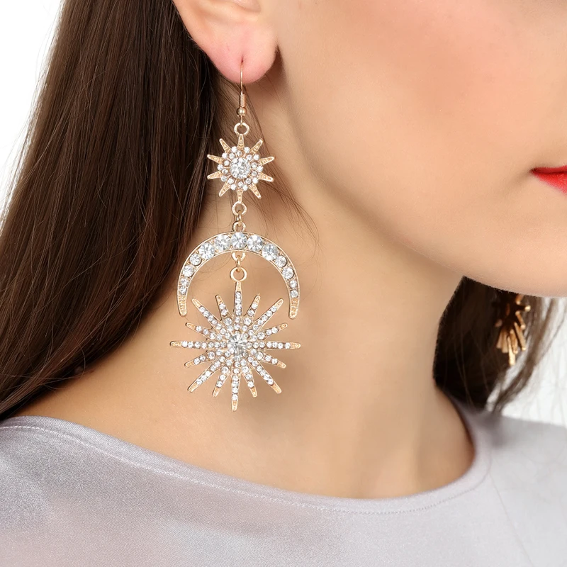 Vintage Big Long Drop Earring Turkish Gold Color Crystal Pendant Women Earrings Artificial Ladies Ethnic Jewelry Party Jewelry
Vintage Big Long Drop Earring Turkish Gold Color Crystal Pendant Women Earrings Artificial Ladies Ethnic Jewelry Party Jewelry