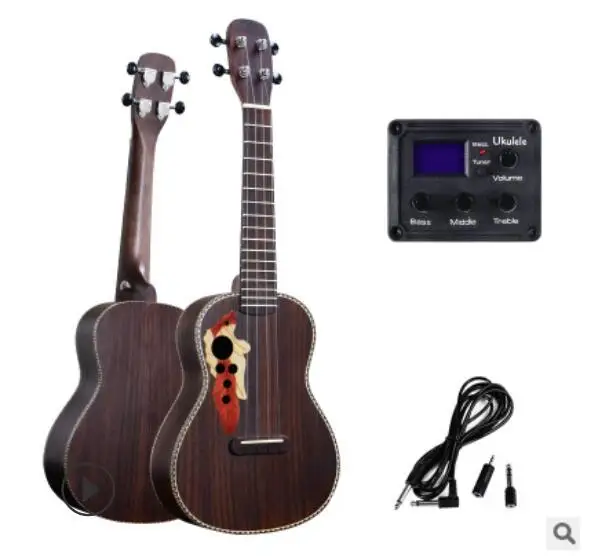 New grape hole 23 inch full rosewood ukulele EQ box carbon string small guitar beginner practice free shipping
New grape hole 23 inch full rosewood ukulele EQ box carbon string small guitar beginner practice free shipping