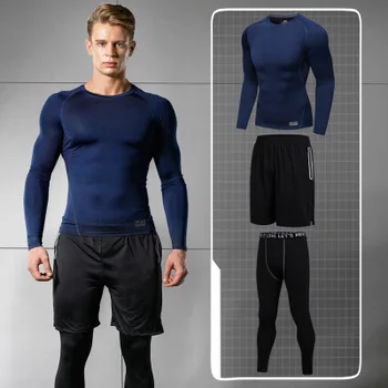 3pcs/Set Autumn Winter Training Fitness Sets Quick Dry Basketball Long Sleeve Shorts Tight Pants Cycling Equipment Bicycle Sets
3pcs/Set Autumn Winter Training Fitness Sets Quick Dry Basketball Long Sleeve Shorts Tight Pants Cycling Equipment Bicycle Sets