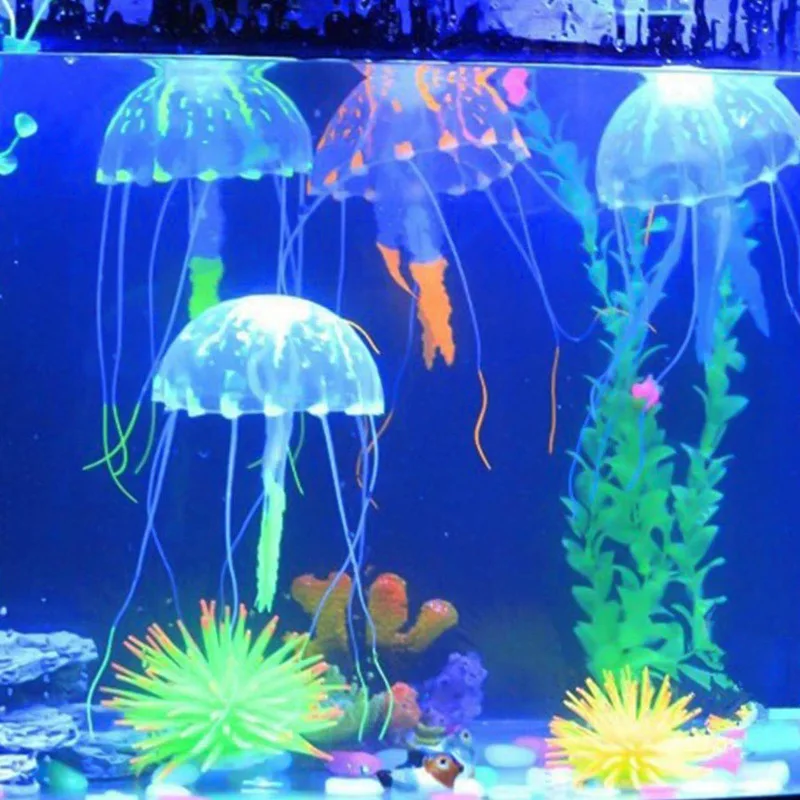 Glowing Effect Fluorescent Fish Tank Decor Aquarium Artificial Silicone Jellyfish Mini Submarine Aquarium Landscaping Ornament
Glowing Effect Fluorescent Fish Tank Decor Aquarium Artificial Silicone Jellyfish Mini Submarine Aquarium Landscaping Ornament