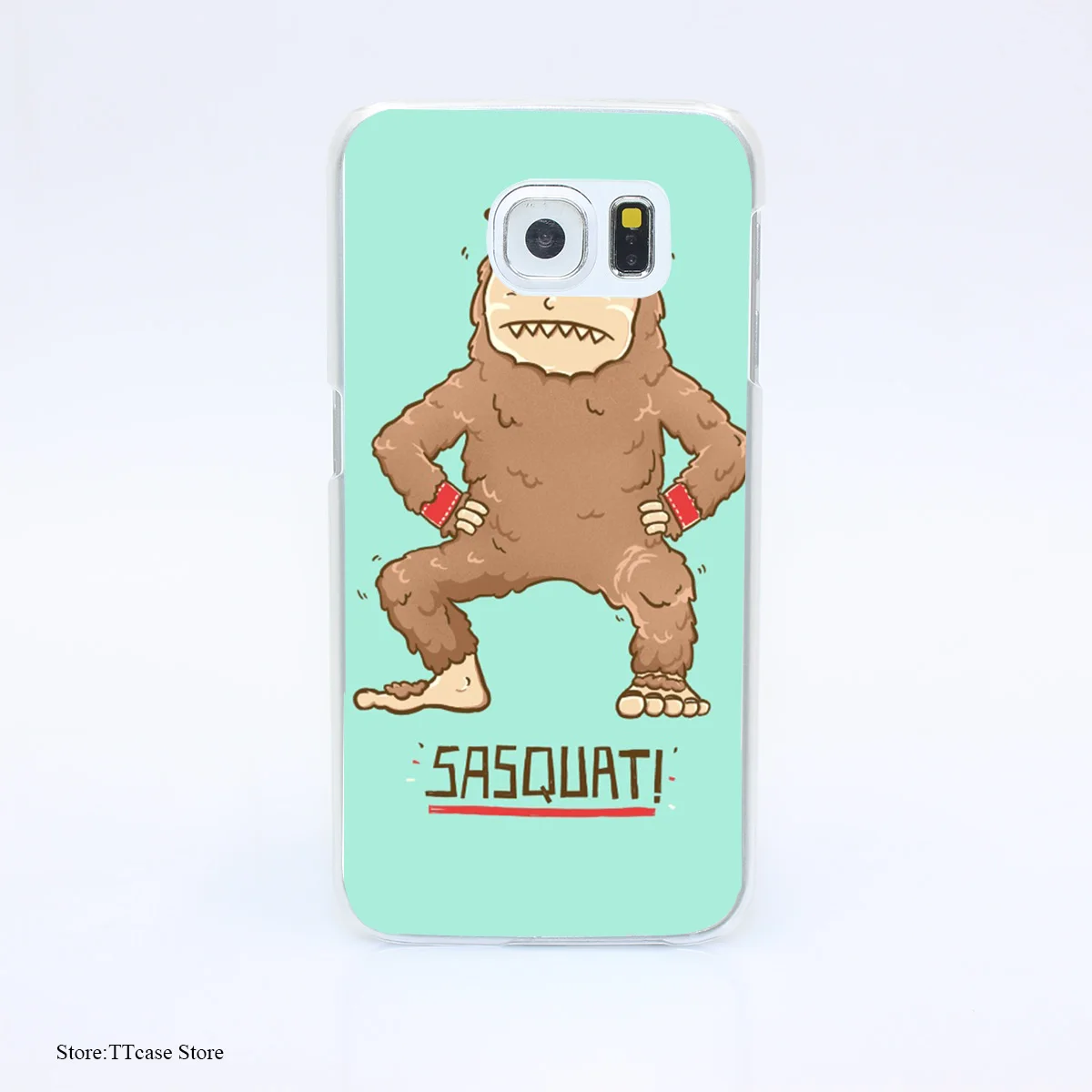2896G Sasquatch 70k Print Hard Transparent font b Case b font Cover for Galaxy S3 S4