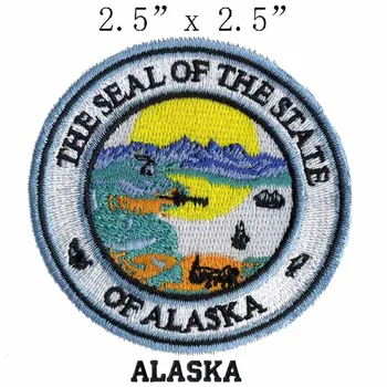 Embroidery patch of Alaska State Seal 2.5" wide shipping/The seal of the state/badge for fashion/embroidery patch iron on
Embroidery patch of Alaska State Seal 2.5" wide shipping/The seal of the state/badge for fashion/embroidery patch iron on