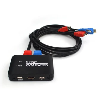 NEW 2 Port KVM Switch USB HDMI 2.0 4K Switcher Support LED For Windows For Apple For Android
NEW 2 Port KVM Switch USB HDMI 2.0 4K Switcher Support LED For Windows For Apple For Android