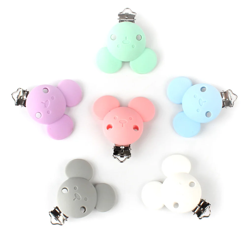 15pcs 57mm Micky Silicone Teether metal clip Pacifier silicone accessories for rodent DIY Baby Teether Necklace Pendant Clamp
15pcs 57mm Micky Silicone Teether metal clip Pacifier silicone accessories for rodent DIY Baby Teether Necklace Pendant Clamp