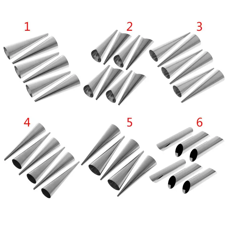1 Set Stainless Steel Cream Horn Molds Set Filled Dessert Pastry Cone Metal Forms Baking Tool
1 Set Stainless Steel Cream Horn Molds Set Filled Dessert Pastry Cone Metal Forms Baking Tool
