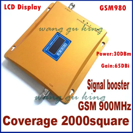 

1PCS Hot Sale! LCD Display GSM980 900MHz Gain 65dBi Mobile Phone Signal Amplifier Booster Repeater 2000 square meter amplifier