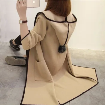 cardigan women Korean version loose-fitting hooded windbreaker jacket long coat women streetwear Pockets plus size womens coat
cardigan women Korean version loose-fitting hooded windbreaker jacket long coat women streetwear Pockets plus size womens coat