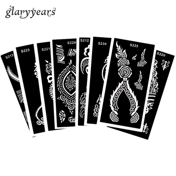 8 Pieces Women Body Paint Art Indian Henna Tattoo Stencil Paste Drawing Flower Pattern Body Art Tool Tattoo Stencil 2019 S200#02
8 Pieces Women Body Paint Art Indian Henna Tattoo Stencil Paste Drawing Flower Pattern Body Art Tool Tattoo Stencil 2019 S200#02