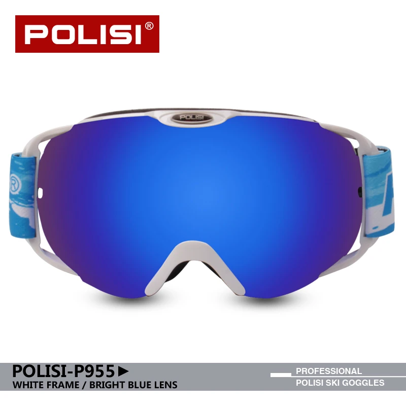 POLISI ski goggles women men adults for snowmobile snowboard Big spherical double lens anti-fog uv400 OTG windstopper P955
POLISI ski goggles women men adults for snowmobile snowboard Big spherical double lens anti-fog uv400 OTG windstopper P955