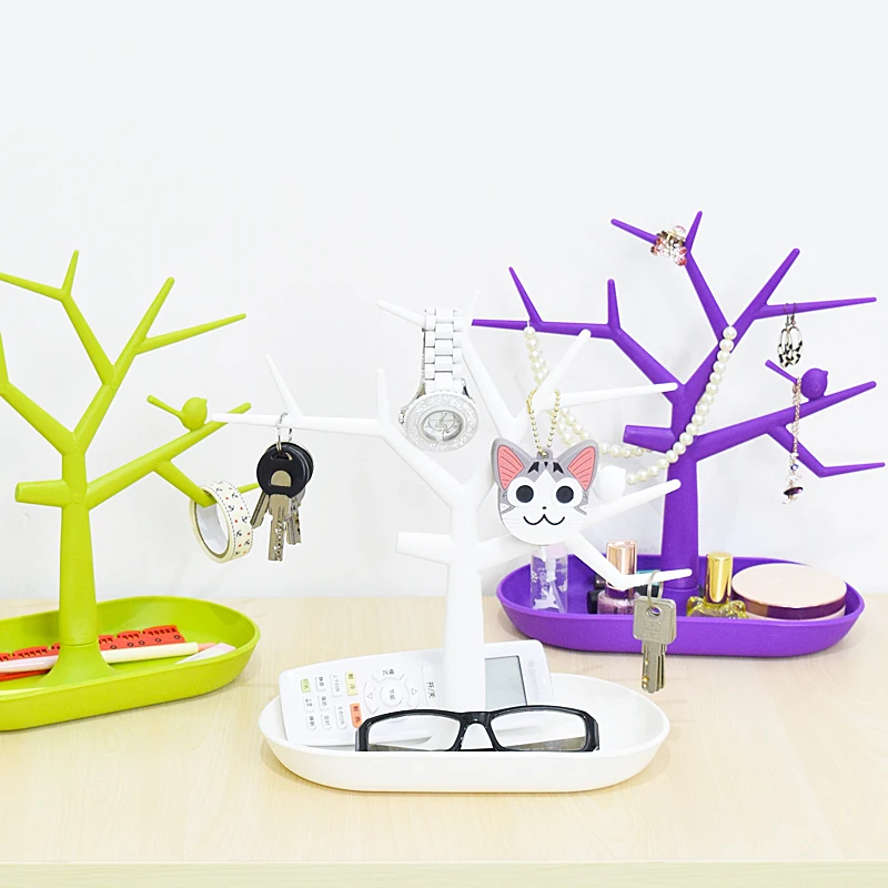 New bird Tree jewelry display stand key holder plastic storage rack makeup organizer bathroom shelf bathroom accessories
New bird Tree jewelry display stand key holder plastic storage rack makeup organizer bathroom shelf bathroom accessories