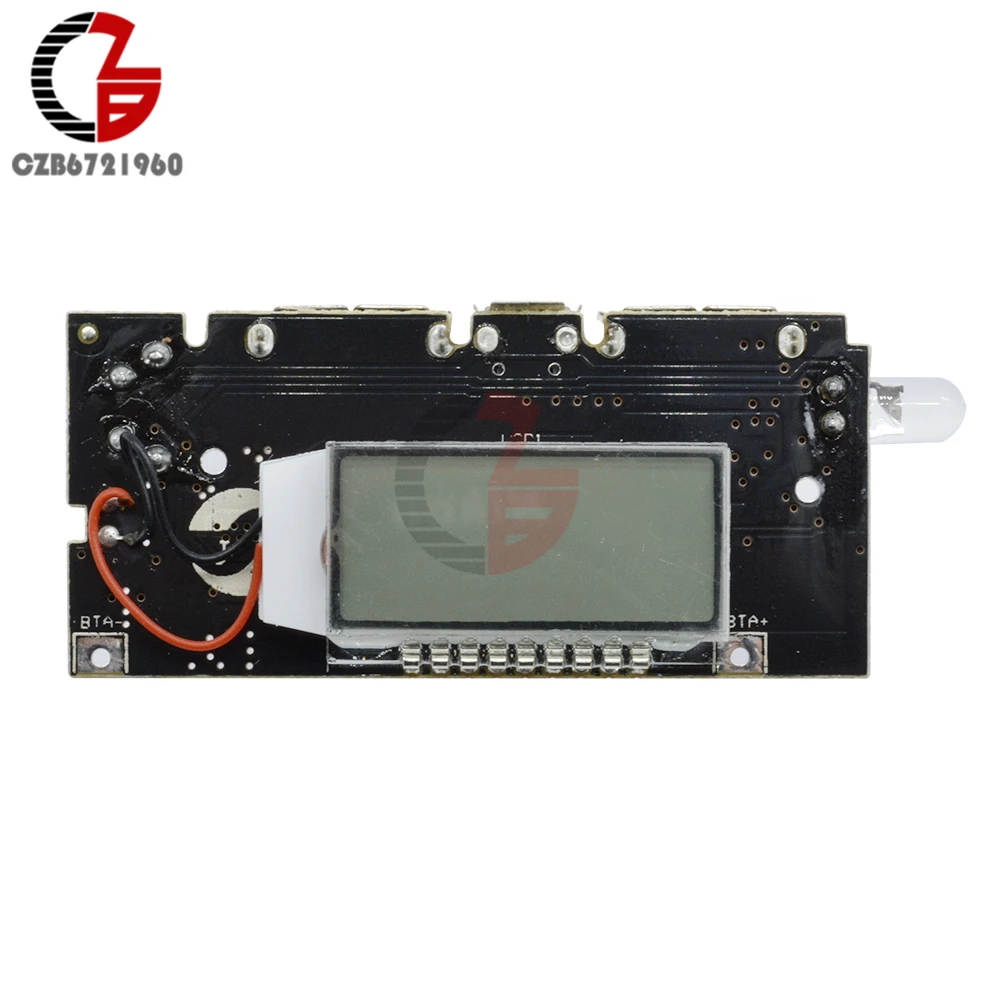 Dual USB 5V 1A 2.1A Mobile Power Bank 18650 Lithium Battery PCB Charger Power Supply Board Digital LCD Display Charging Moudle
Dual USB 5V 1A 2.1A Mobile Power Bank 18650 Lithium Battery PCB Charger Power Supply Board Digital LCD Display Charging Moudle