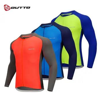 Outto Men's Long Sleeve Cycling Jersey Summer Quick Dry Bike Shirt Breathable Fuller Zipper Compression Bicycle Jersey
Outto Men's Long Sleeve Cycling Jersey Summer Quick Dry Bike Shirt Breathable Fuller Zipper Compression Bicycle Jersey