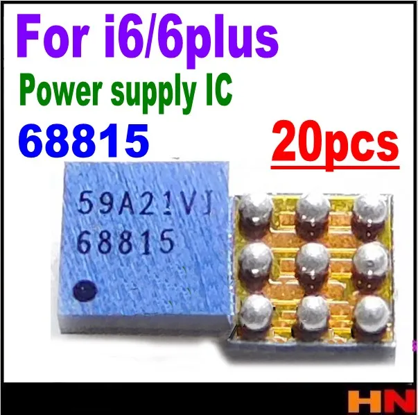 20pcs wholesale Q1403 68815 For iPhone 6 6G plus 6P USB charger IC 5S Q4 charging chip 9 pins power supply | Мобильные телефоны и