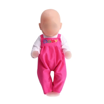 43 cm baby dolls Clothes magenta suspender trousers suit American newborn dress Baby toys fit 18 inch Girls doll a14
43 cm baby dolls Clothes magenta suspender trousers suit American newborn dress Baby toys fit 18 inch Girls doll a14
