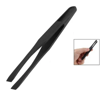 DSHA New Hot 115mm Long Flat Tip Black Plastic Anti-static Tweezers 3 Pcs
DSHA New Hot 115mm Long Flat Tip Black Plastic Anti-static Tweezers 3 Pcs