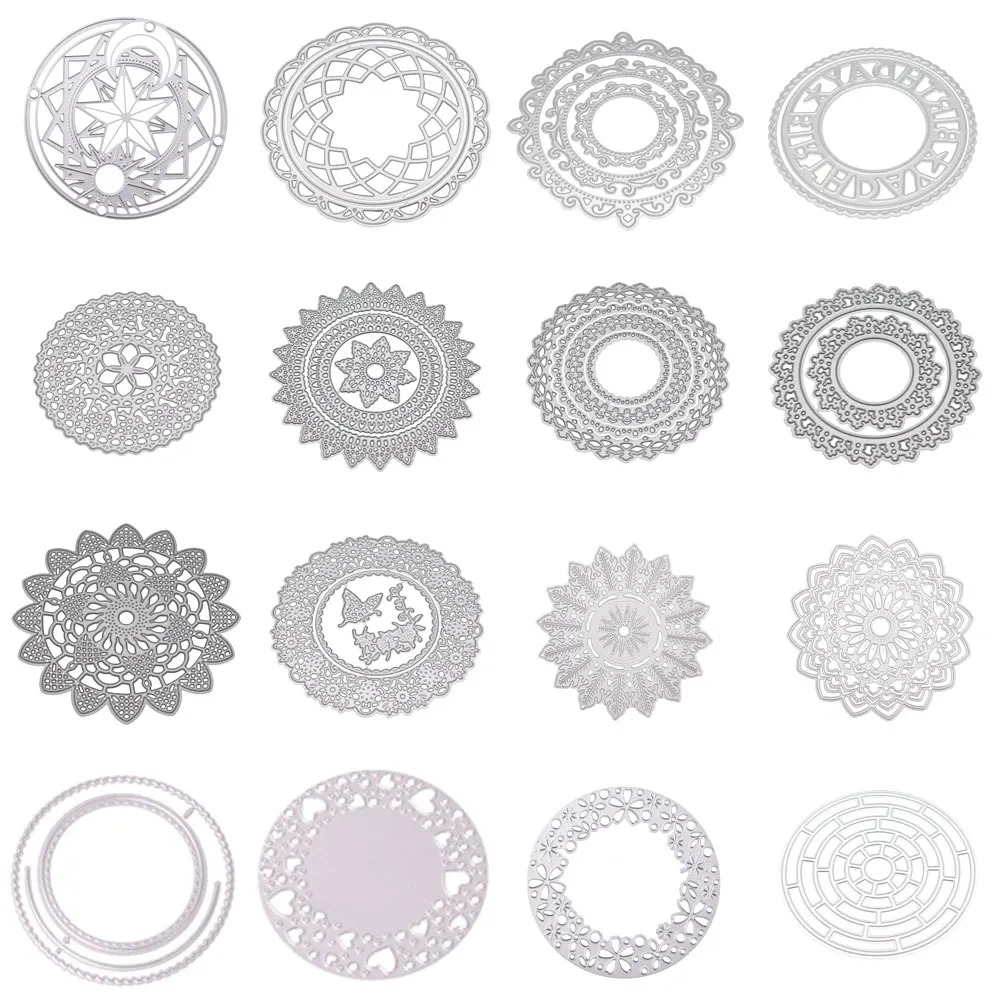 16 Pcs Circle Cutting Dies Metal Frames Stencil And Stamps For DIY Scrapbooking Embossing Card Making Birthday Dies New 2019
16 Pcs Circle Cutting Dies Metal Frames Stencil And Stamps For DIY Scrapbooking Embossing Card Making Birthday Dies New 2019