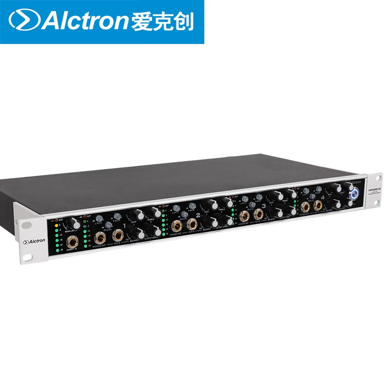 Alctron HP400V2 12-Channel Headphone Amplifier Recording studio Headphone distributor 4 sets independent amplifier circuit
Alctron HP400V2 12-Channel Headphone Amplifier Recording studio Headphone distributor 4 sets independent amplifier circuit