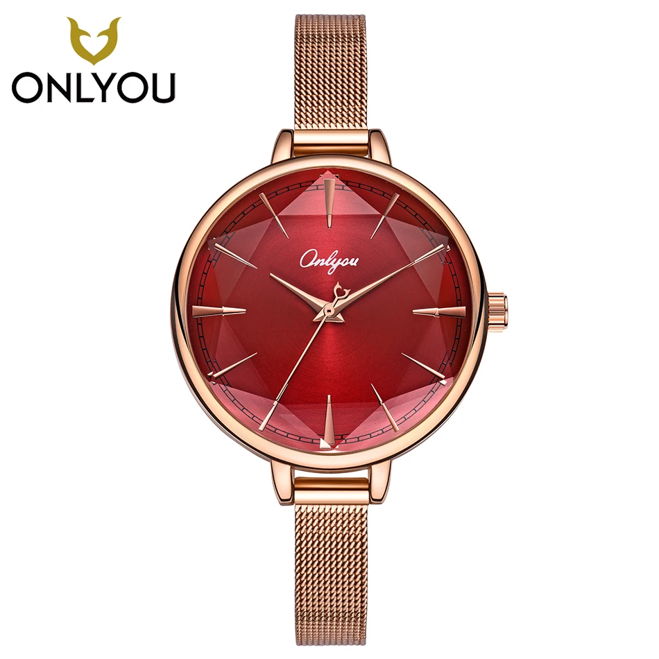 ONLYOU Women Watch Red Jewelry Wristwatch Gift Elegant Ladies Mesh Steel Stylish Watches Colorful Gradient Female Clock Unique
ONLYOU Women Watch Red Jewelry Wristwatch Gift Elegant Ladies Mesh Steel Stylish Watches Colorful Gradient Female Clock Unique