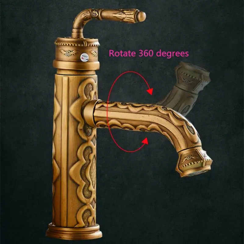 Art Carved Bathroom Antique Bronze Single Lever cold and hot bathroom basin faucet sink faucet
Art Carved Bathroom Antique Bronze Single Lever cold and hot bathroom basin faucet sink faucet