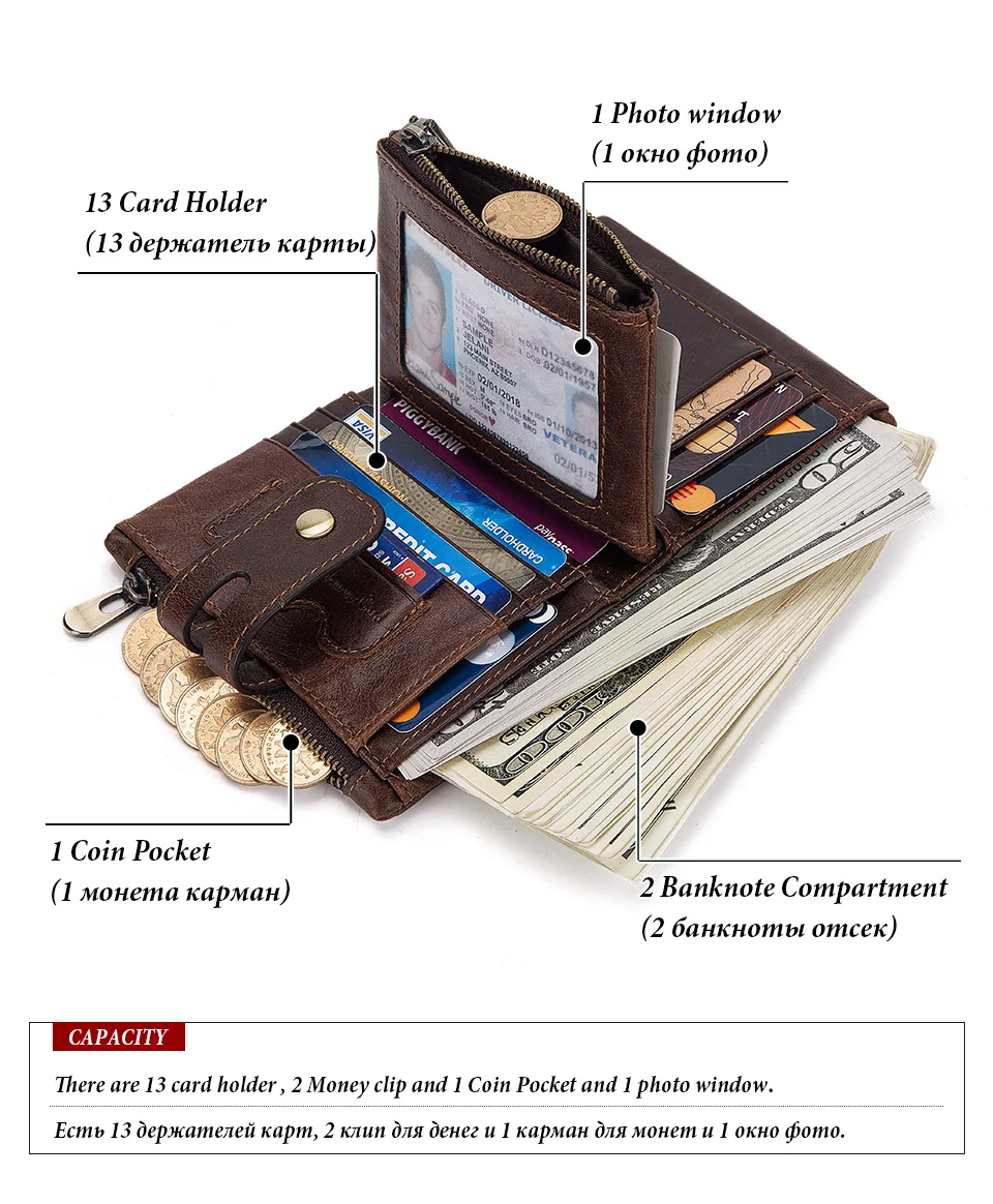 Engraving 100% Genuine Leather Men Wallet Engraving 100% Genuine Leather Men Wallet
