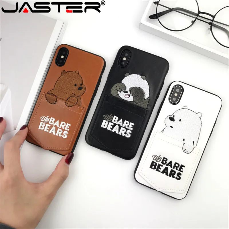JASTER Luxury Pu Leather Cartoon Bear Phone Case for IPhone 6 Xs XSMAX XR 6s7 8 plus Soft Tpu Cover With Card Pocket Bags Fundas
JASTER Luxury Pu Leather Cartoon Bear Phone Case for IPhone 6 Xs XSMAX XR 6s7 8 plus Soft Tpu Cover With Card Pocket Bags Fundas