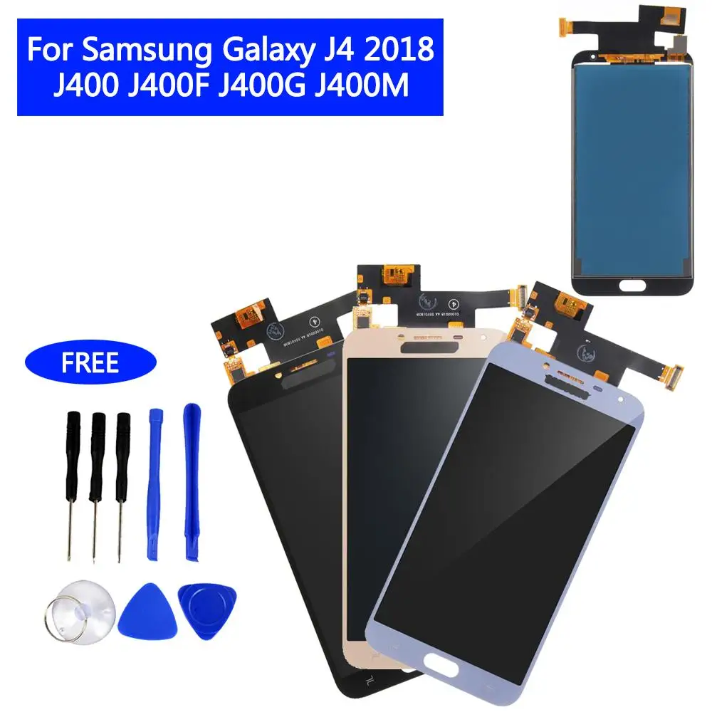 LCD Screen and Digitizer Full Assembly for Galaxy J4 2018 J400 J400F J400G J400M J400P Universal Assembly Replacement
LCD Screen and Digitizer Full Assembly for Galaxy J4 2018 J400 J400F J400G J400M J400P Universal Assembly Replacement