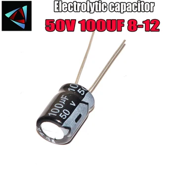 12PCS Higt quality 50V 100UF 8-12mm 100UF 50V 8*12 Electrolytic capacitor
12PCS Higt quality 50V 100UF 8-12mm 100UF 50V 8*12 Electrolytic capacitor