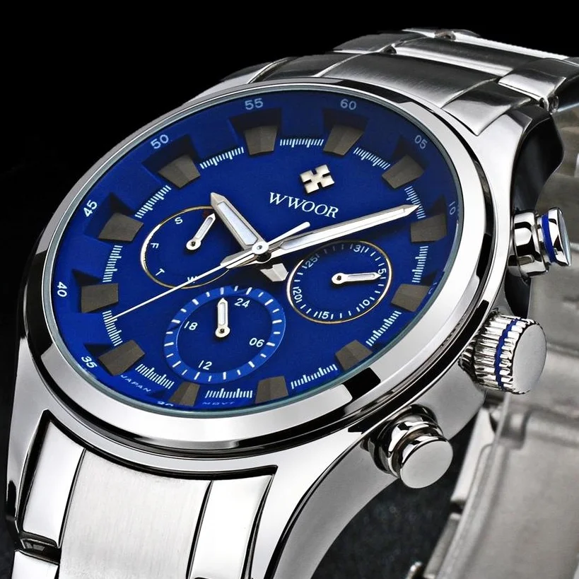 2016Top Luxury Brand WWOOR Casual Sports Quartz-watch Men Stainless Steel waterproof Analog Clock Auto Date Watches Montre Homme 2016Top Luxury Brand WWOOR Casual Sports Quartz-watch Men Stainless Steel waterproof Analog Clock Auto Date Watches Montre Homme<br><br>Aliexpress