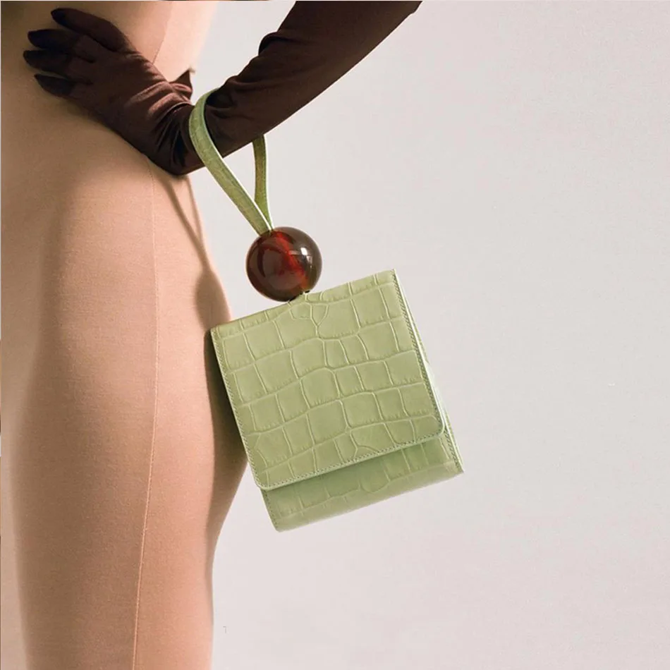 Fashion Summer Green Bag Alligator Lady Acrylic Beading Women's Bag Crossbody Tote Bag Female pu Leather Bag Ins Japanese Style
Fashion Summer Green Bag Alligator Lady Acrylic Beading Women's Bag Crossbody Tote Bag Female pu Leather Bag Ins Japanese Style