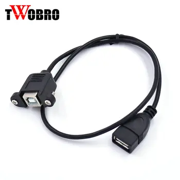 Wholesale 100 pcs 50cm USB 2.0 B female socket panel mount to USB A female jack extension cable By DHL
Wholesale 100 pcs 50cm USB 2.0 B female socket panel mount to USB A female jack extension cable By DHL