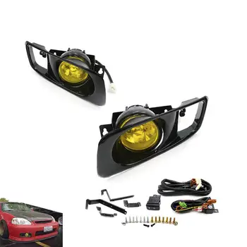 Yellow /clear Fog Light Lamp Halogen Fit 99-00 For Honda Civic 2/3/4 Dr Ek Em Jdm Kit Ex Dx Lx Si Sir Hb Hx
Yellow /clear Fog Light Lamp Halogen Fit 99-00 For Honda Civic 2/3/4 Dr Ek Em Jdm Kit Ex Dx Lx Si Sir Hb Hx
