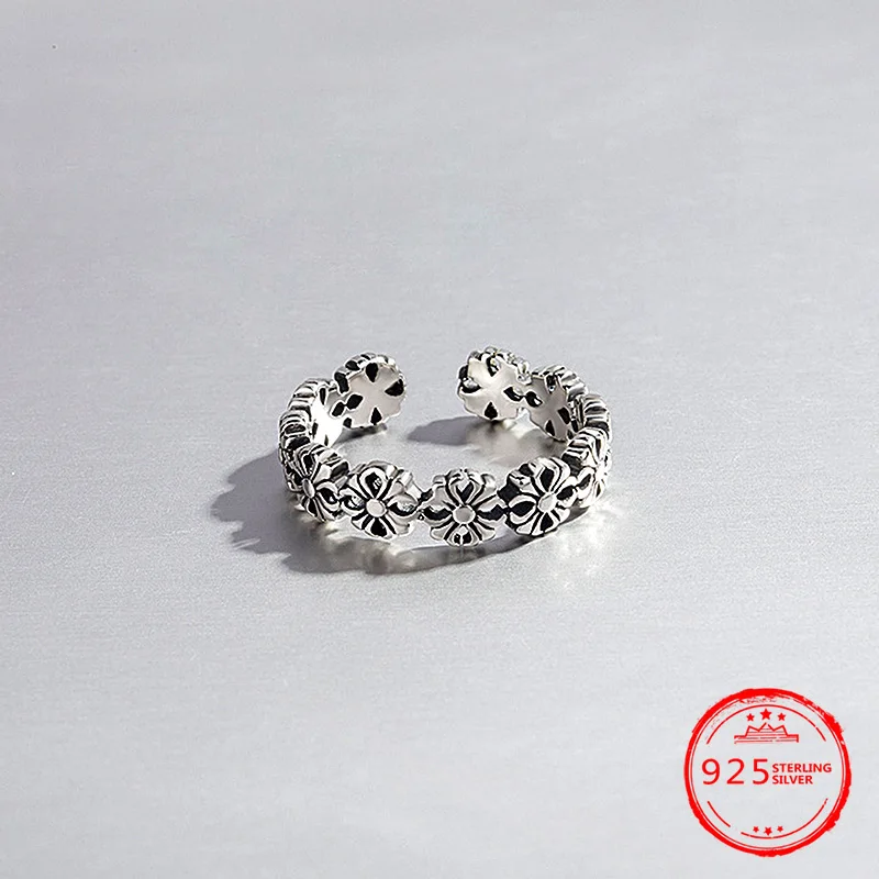 S925 Sterling Silver Rings Concise Fashion Charm Flower for Women Gift Engagement Jewelry
S925 Sterling Silver Rings Concise Fashion Charm Flower for Women Gift Engagement Jewelry
