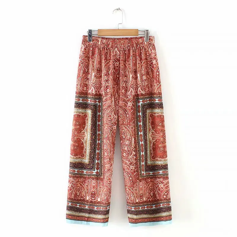 2019 Women National retro Printing wide leg pants elastic waist long Trousers mujer Leisure totem pattern brand chic Pants P302
2019 Women National retro Printing wide leg pants elastic waist long Trousers mujer Leisure totem pattern brand chic Pants P302